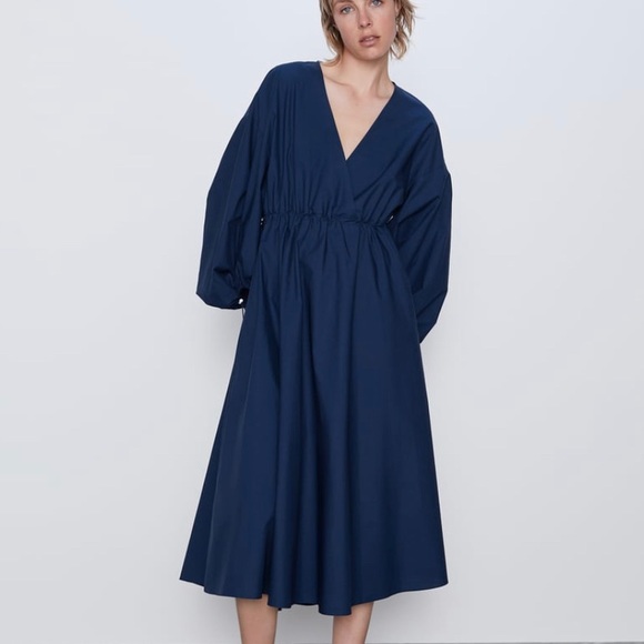 Brand new Zara Voluminous Poplin Dress - Picture 2 of 4